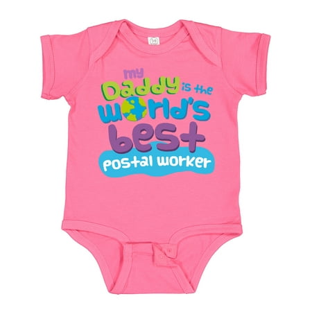 

Inktastic My Daddy is the World’s Best Postal Worker Boys or Girls Baby Bodysuit