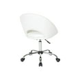 thumbnail image 4 of OSP Home Furnishings Chaise de Bureau Milo, Blanc, 4 of 7