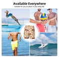 thumbnail image 6 of Uemuo Pumpkins On Red Car And Tractor Pattern Mens Swim Trunks Quick Dry Board Shorts with Mesh Lining, Stretch Beach Shorts Quick Dry No-Chafing Board Shorts-X-Large, 6 of 9