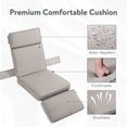 thumbnail image 5 of PARKWELL 6 Pieces Outdoor Recliner Chair Set,Patio Reclining Lounge Chair with Side Table,All-Weather Wicker Adjustable Cushioned Recliner with Footrest for Garden Balcony Yard, Beige, 5 of 7