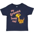 thumbnail image 3 of Inktastic My Gramma Loves Me- Cute Giraffe Boys or Girls Toddler T-Shirt, 3 of 5