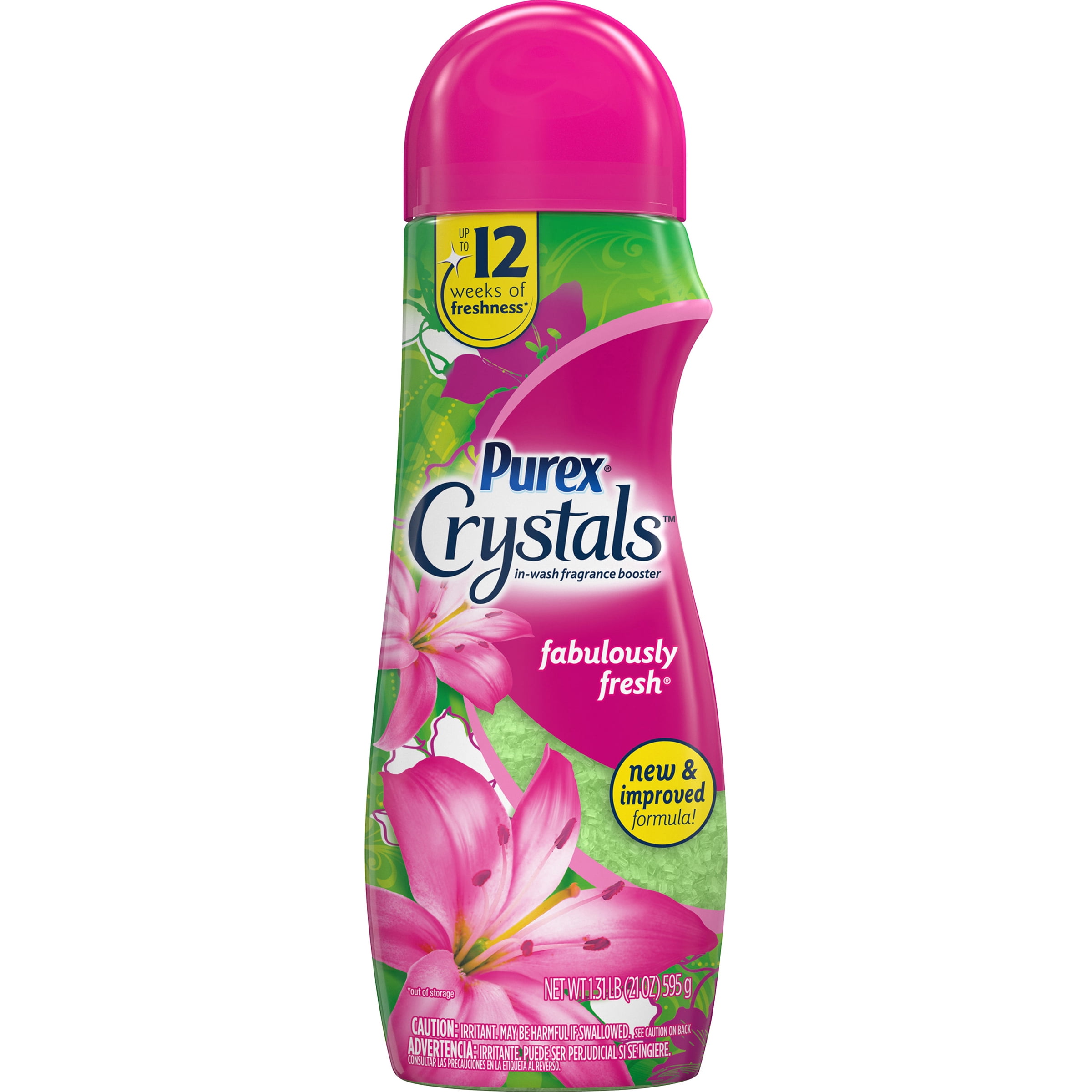 Purex Crystals In-Wash Fragrance and Scent Booster, Fabulously Fresh, 21 Ounce