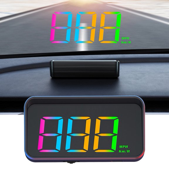 GPS Digital Heads Up Display for Car, Truck, Cycle, and Scooter Speed Monitoring
