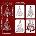 thumbnail image 2 of 4 Pcs Christmas Tree Stencils 11.7x8.3 inch Christmas Theme Stencils Plastic Tree Stars Snowflake Patterns Template Reusable DIY Art and Craft Stencils for Christmas Home Wall Decor, 2 of 9