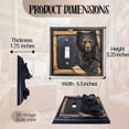 thumbnail image 3 of Single Toggle Decorative Light Switch Cover Plate with Black Bear and Tree Branch Accents - Rustic Electrical Cover Plate for Lodge Cabin House Style Ideal for Wildlife and Nature Lovers, 3 of 7