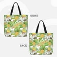 thumbnail image 2 of Wukai Gnome and Pineapple Print Reusable Grocery Bag Shopping Bags with Zipper Shoulder Shopping Handle Bag Suitable for Outdoor Convenient Daily Bag, 2 of 8