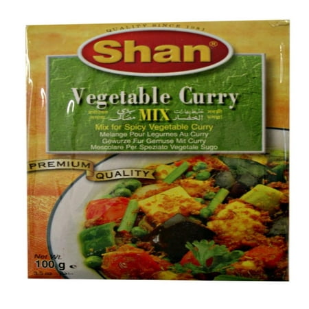 Shan Vegetable Curry Mix (Masala) 100g (Pack of 3), Indian spice mix for vegetable curry By Shan Vegetable Curry Mix