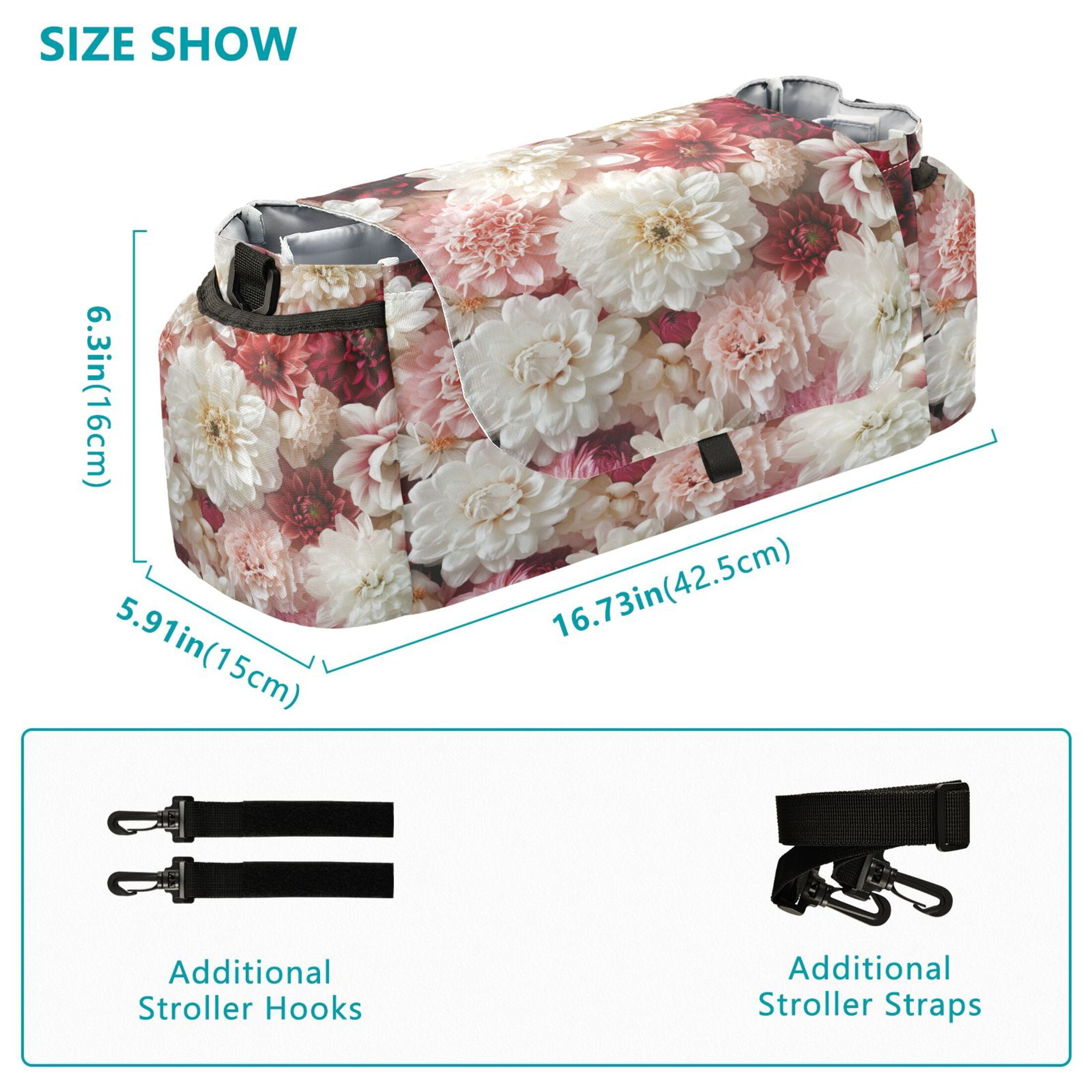 DIXRUYEE Stroller Organizer Spring’s Tender Bloom Printed