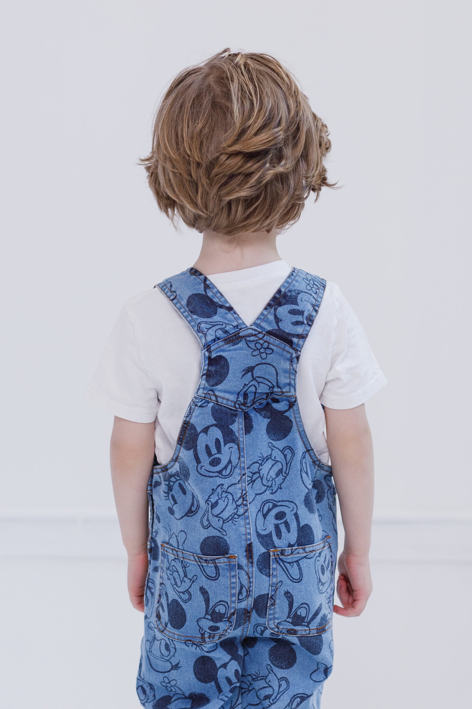 Disney Mickey Mouse Goofy Donald Duck Little Boys Bib Overalls Infant to Big Kid