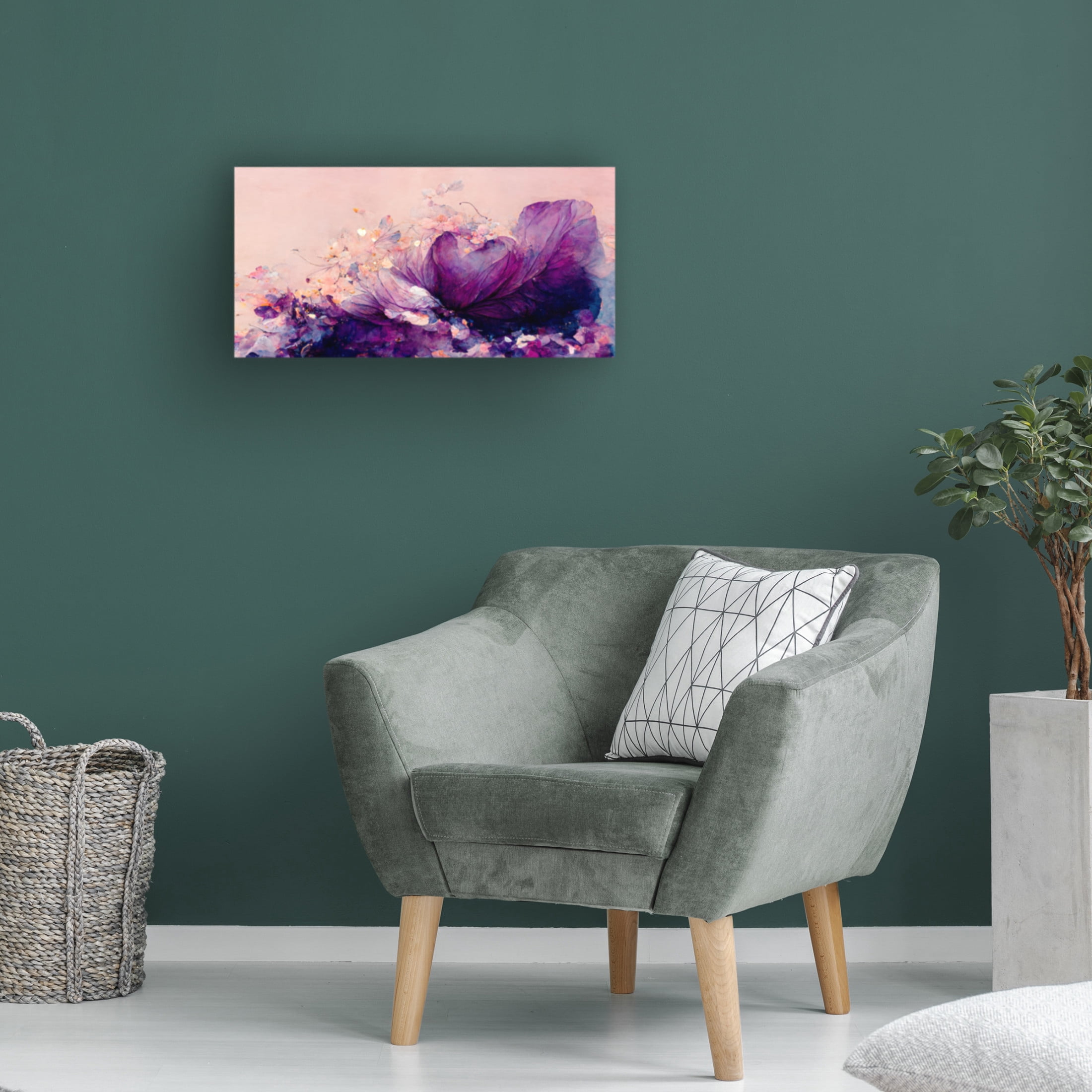 Trademark Fine Art Treechild Purple Wild Flowers Canvas Wall Art