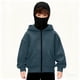 thumbnail image 1 of Chaqueta deportiva de invierno de color liso para niños, de manga larga, con capucha, informal, con cremallera y bolsillos, de poliéster, 1 of 5