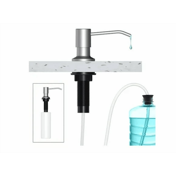 Dispensador De Jabón Para Fregadero De Cocina Crea 500ml Xtellar gris