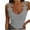 Gray, variant on Honeeladyy Womens Slim Fit Lace Strap Long Tank Tops Summer V Neck Solid Color Undershirts Camisole Tops Wine L