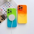thumbnail image 3 of Magnetic for iPhone 13 Pro Max Case, Compatible with MagSafe, Soft TPU Shockproof Protective case, Cute Gradient Color Case with Camera Lens Protector for Women & Men, OrangeYellow, 3 of 13