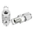thumbnail image 3 of Unique Bargains Compression Tube Fitting, NPT1/8 Male x Ф1/4 Tube OD with Double Ferrules, 3 of 4