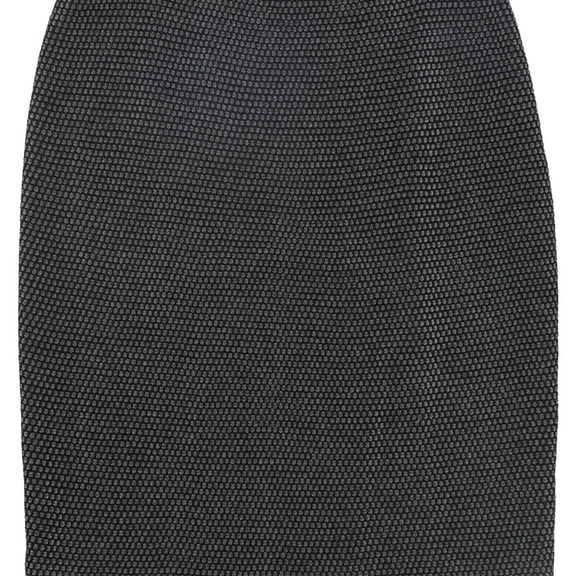 St. John Womens Wool-Blend Pencil Skirt, Grey, 6