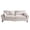 White, variant on S-HOME 80.7 Inch Rolled Arm Design Corduroy Loveseat Sofa 2-Seater with Hybrid Iron & Wood Frame Couch for Living Room Apartment, White