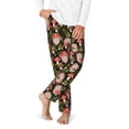 thumbnail image 2 of Yiaed Edgehog and Mushrooms Print Teenagers' Lounge Pants, Loose PJ Bottoms, Long Pajama Pants for Men-Large, 2 of 6