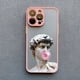 thumbnail image 3 of Art Aesthetic David Mona Lisa Phone Case For iPhone 11 14 Pro Max 13 12 15 Pro Max Mini XS X XR SE2 7 8 Plus Shockproof Covers, 3 of 5