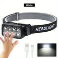 thumbnail image 3 of QJUHUNG Lampe Frontale LED Cob USB Rechargeable 500 Lm pour Travail Extérieur, Camping, Randonnée, Pêche et Urgences, 3 of 7