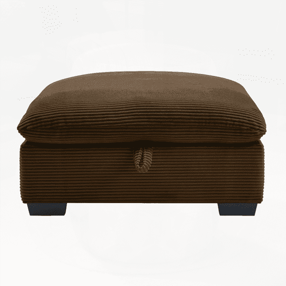 Corduroy Fabric Ottomans Footrest - Compatible with 2/3/4 Seater Sofas, Brown Corduroy | Walmart Furniture