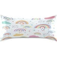 thumbnail image 3 of GZHJMY Cartoon Rainbow Satin Pillowcase, Soft Breathable Silk Pillow Case with Envelope Closure for Hair and Skin, King Size 40 x 20 Inch Home Decor, 3 of 7