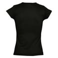 thumbnail image 3 of SOLs Womens Moon V Neck Short Sleeve T-Shirt, 3 of 5