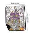 thumbnail image 3 of sruoe Halloween DIY Coloring Throw Blanket, Creative Hand‑Draw Craft, Halloween Home Decor, Halloween Themed Blanket for Sofa Couch Holiday Gathering, 3 of 6