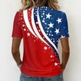 thumbnail image 5 of Dweltoz 250th Anniversary Printed Women's T-Shirt 1776-2026 4th July Patriotic Tops V-Neck Short-Sleeved American Falg Print 250th Birthday Clothes,Red 3XL, 5 of 5