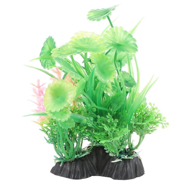 MasteelfCA Artificial Plant Aquarium Plastic Grass Ornament Fish Tank Mini Landscape Decor