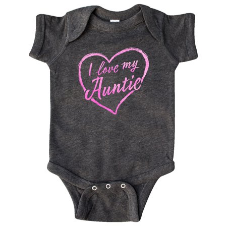 

Inktastic I Love My Auntie in Pink Chalk Heart Gift Baby Boy or Baby Girl Bodysuit