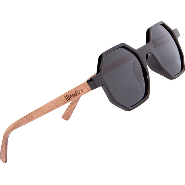 Gafas de sol Woodies Walnut Wood hexagonales polarizadas neg