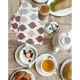 thumbnail image 4 of Moroccan Geometric Kitchen Dish Towels for Drying Dishes Set of 3, Vintage Boho Rhombic Pattern Red Gray Waffle Weave Microfiber Hand Tea Bathroom Towels Quick Dry & Absorbent Towel 15.7x23.6, 4 of 7