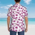 thumbnail image 6 of Haiem Orchids Flowers Printed Hawaiian Shirt for Men - Men’s Casual Beach Summer Shirts - Stretch Fabric with Modern Fit-3X-Large, 6 of 8