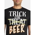 thumbnail image 4 of Halloween Men's Trick or Treat Beer Graphic Tee from Way to Celebrate, Sizes XS-3XL, 4 of 5