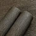 thumbnail image 2 of Grasscloth Wallpaper Peel and Stick 20.9in X 393in Fabric Contact Paper Wall Paper Textured Wallpaper Horizontal Stripes Look Self-Adhesive Thick Vinyl Embossed (Dark Brown), 2 of 15