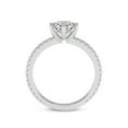 thumbnail image 6 of 1 Carat IGI Certified Round Shape Lab Grown Diamond Engagement Ring | 14K White Gold | Zoey Six Prong Eternity Lab Diamond Ring | FG-VS1-VS2 Quality Friendly Diamonds, 6 of 6