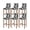 Multicolor, variant on Black and White Bar Stool Covers Set of 6, Farmhouse Cow Black White Stretch Washable Bar Chair Covers with Backs, Removable Pub Counter Height Chair Cover for Kitchen Dining Room Cafe