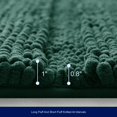 thumbnail image 5 of Subrtex Non-Slip Bathroom Rugs Chenille Soft Striped Plush Bath Mat (Green, 18" x 48"), 5 of 7
