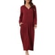 thumbnail image 1 of INSPIRE CHIC Bata de Noche con Cremallera para Mujeres, Larga, con Capucha, Sudadera de Manga Larga, Ropa de Casa con Bolsillos, XL Rojo, 1 of 6