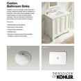 thumbnail image 4 of KOHLER K-2209-58 Caxton Oval 15" x 12" Undermount bathroom sink, 4 of 5