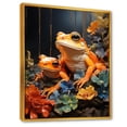 thumbnail image 2 of Designart "Expressive Spirit Of The Frog" Frogs & Toads Floater Framed Canvas Prints, 2 of 5