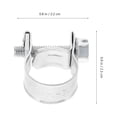thumbnail image 3 of Galvanized Hose Clamps 20 Pcs Fuel Injection Small Oil Mini Heavy Adjustable Iron, 3 of 6