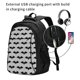 thumbnail image 2 of Balery Bat Mochila con carga USB para hombre y mujer - Mochila impermeable y antirrobo para laptop con puerto USB para viajes, trabajo, 2 of 7