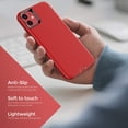 thumbnail image 2 of IBAOLE iPhone 12/12 pro Case, Heavy Duty Shockproof Anti-Fall Clear caseRed, 2 of 7