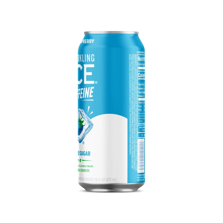 Sparkling Ice, Sparkling Water +Caffeine, Blue Raspberry, 16 fl oz