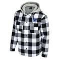 thumbnail image 2 of Men's Colosseum Black/White Air Force Falcons Buffalo Plaid Full-Zip Jacket, 2 of 3