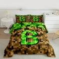 thumbnail image 2 of Manfei Letter Monogrammed B 3 Pieces Queen Comforter Set for Teens Boys Girls,Construction Game Ultra Soft Bedding Sets,Building Blocks Bedding Comforter Set,Microfiber Bedroom Decor, 2 of 8