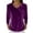 Purple, variant on Women's Velvet Blouse Long Sleeve Loose Tunic Shirt Soft Pile Collar Dressy Pullover Lightweight Elegant Work Blouse,Purple 2XL