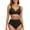 Black, variant on GZWYHT Bathing Suit for Women Tankini Swimsuits for Women Women's Bikini Sets Two Piece Swimsuit V Neck High Waisted Ruched Tummy 2025 Summer Bathing Suit Womens Swimsuits Bikini Sets for Women AG L